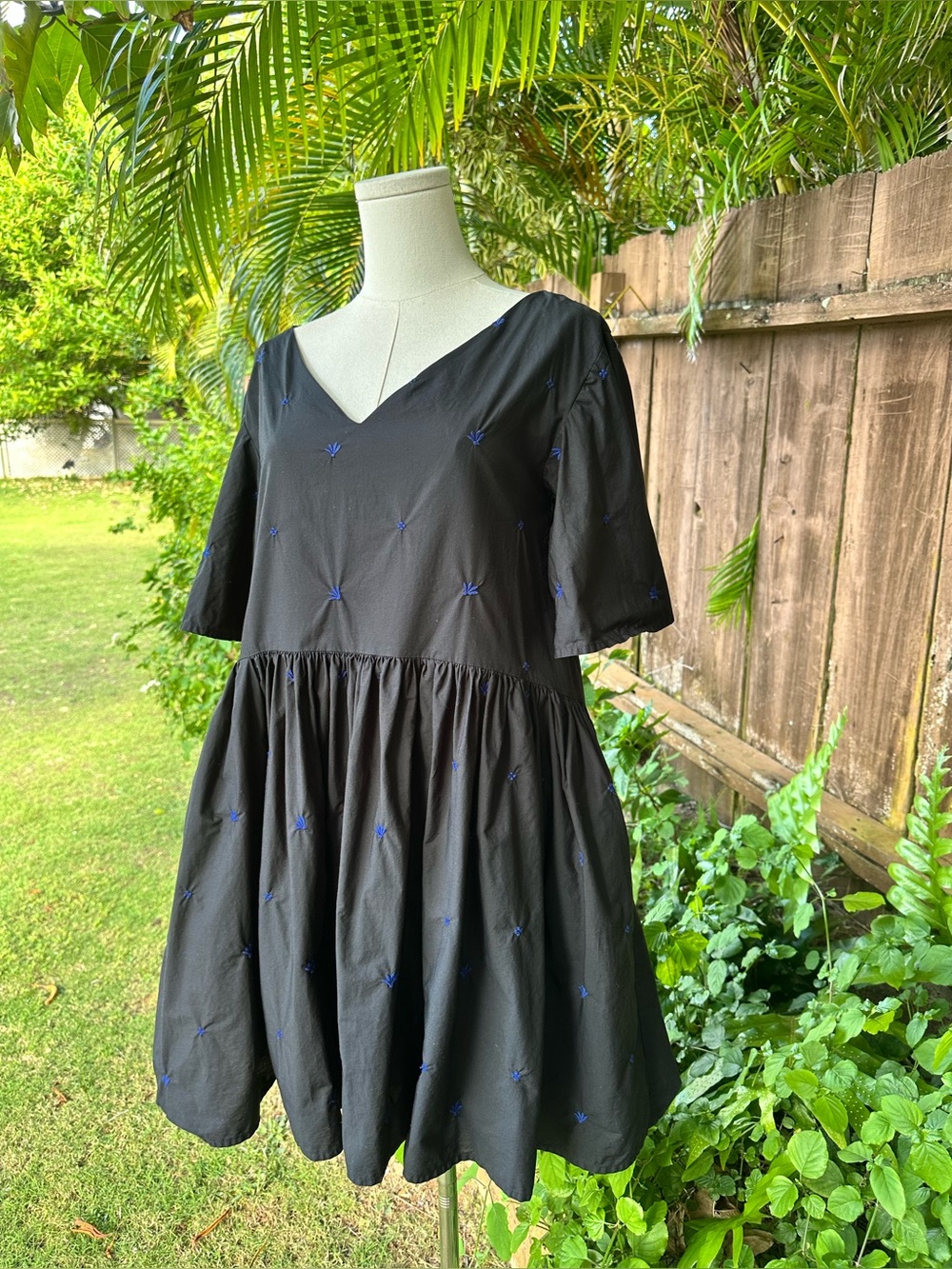 Merlette Clemente Embroidered Babydoll Dress Size Small - Picture 4 of 10